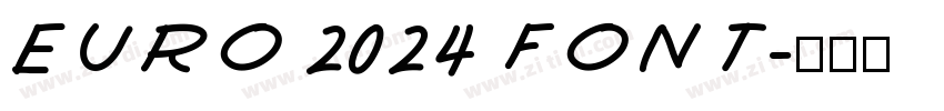 EURO 2024 FONT字体转换